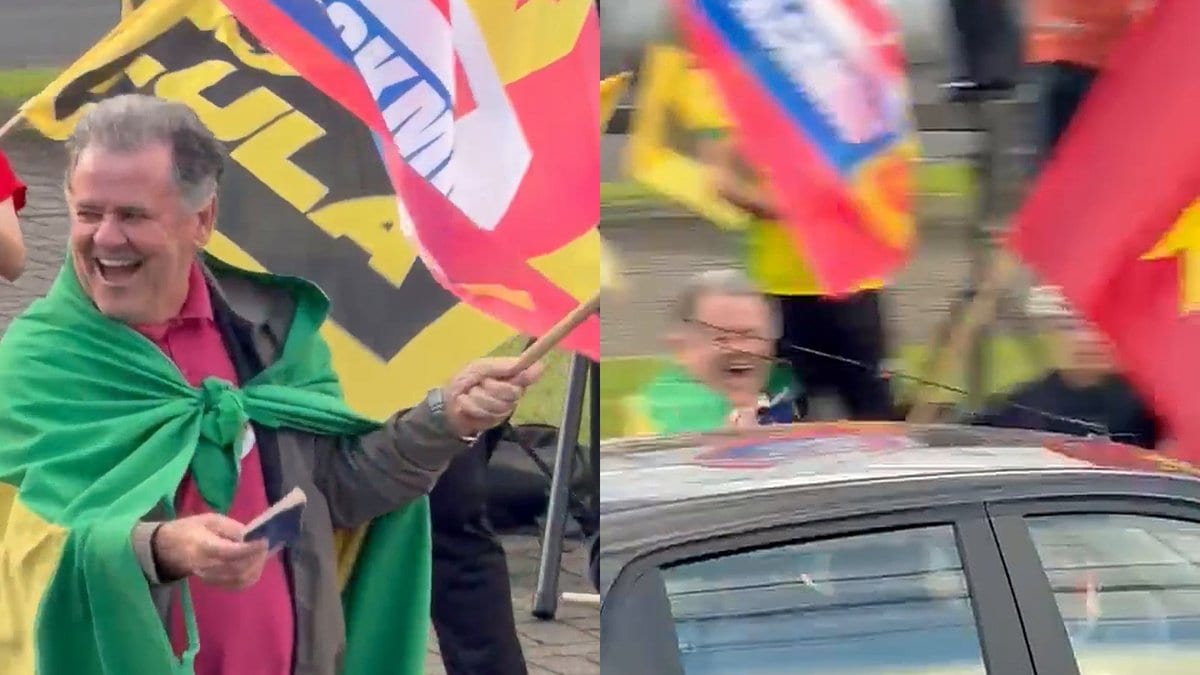 Vereador esquerdista toma carteira de trabalho de um motorista em ato pela reeleição do Lula em SC