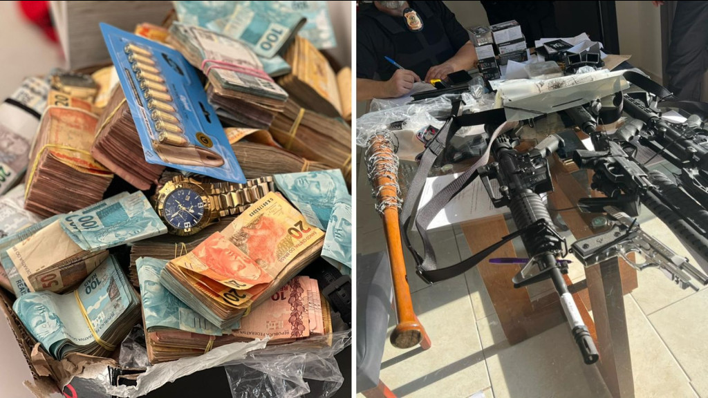 Operação contra o tráfico internacional em SC apreende 100 toneladas de drogas, armas e dinheiro