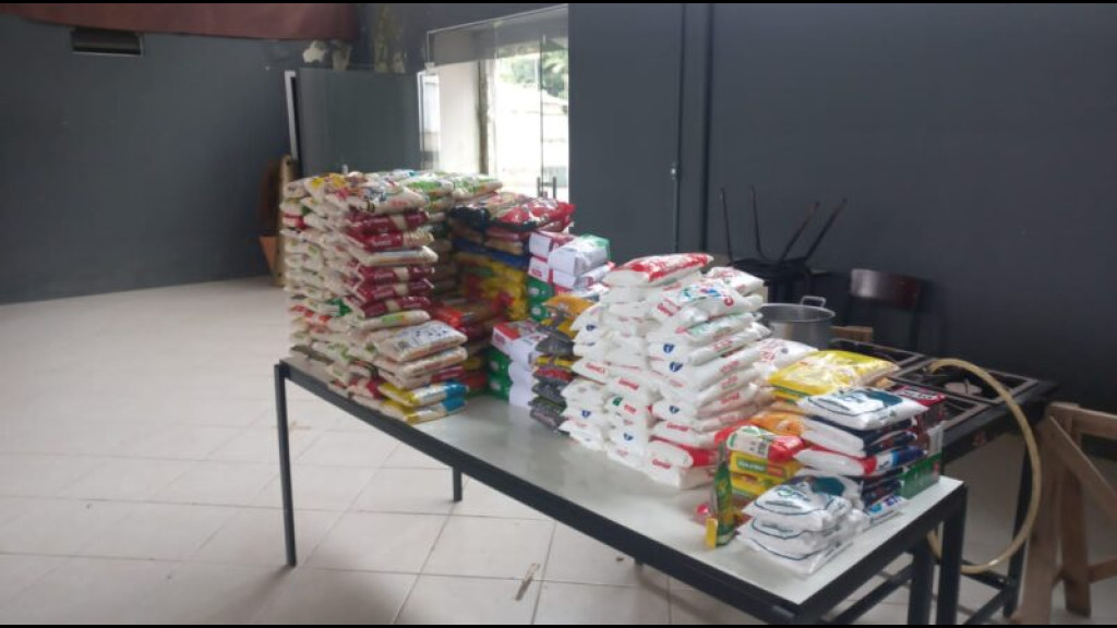 Final do campeonato municipal de Canelinha arrecada quase 1 tonelada de alimentos
