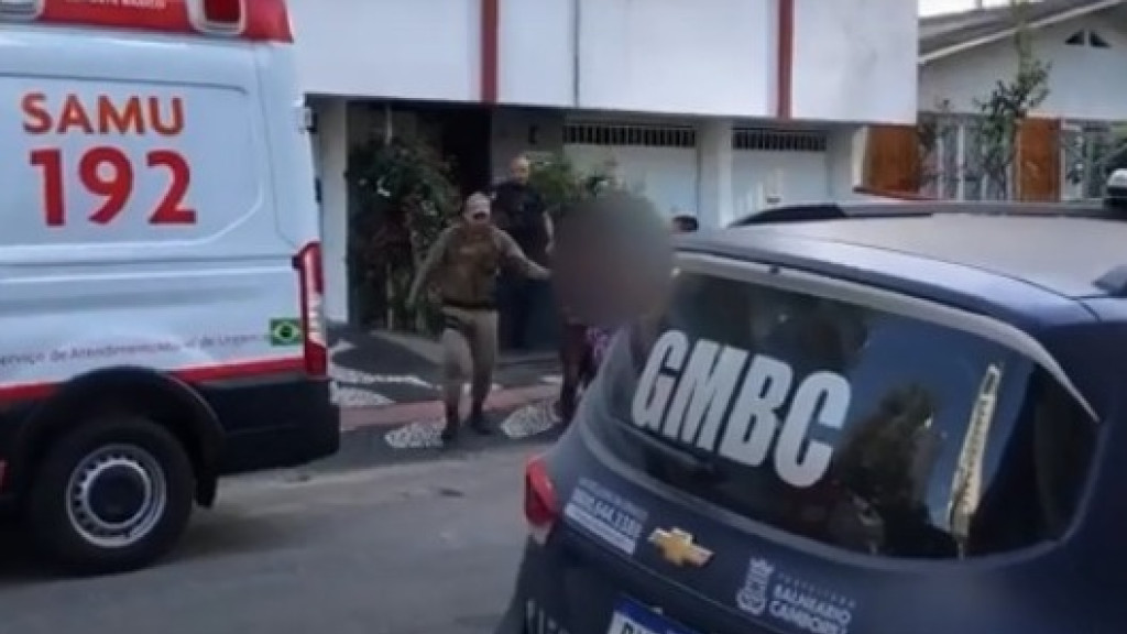 Homem em surto psicótico é resgatado pela GM em Balneário Camboriú