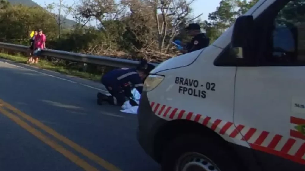 Motociclista morre em acidente após sofre mal súbito na SC-406