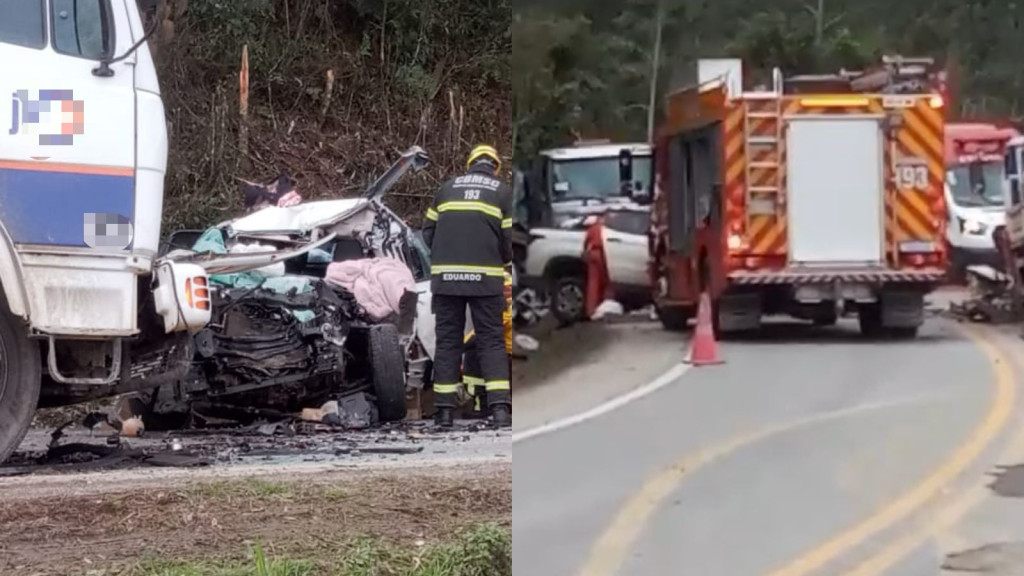 Acidente violento tira a vida de condutora de veículo na BR-282