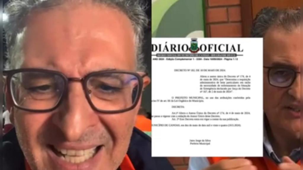 Prefeito de Canoas se manifesta após ser acusado de emitir decreto para confiscar doações: 'fake news'