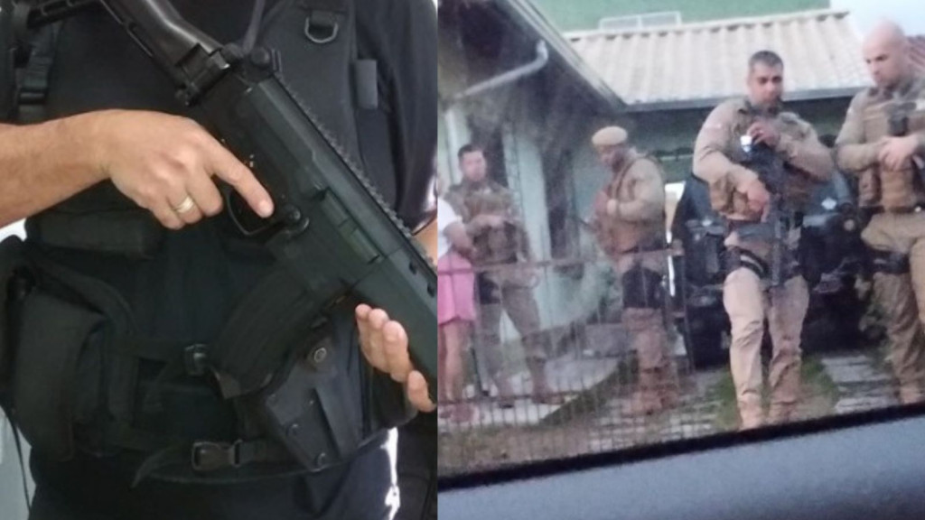 Policial penal é preso em Tijucas após agredir esposa com coronhada na cabeça