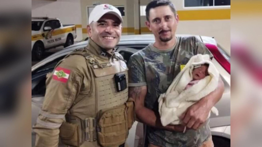Milagre da vida: Polícia Rodoviária salva bebê de nove dias em ação heróica