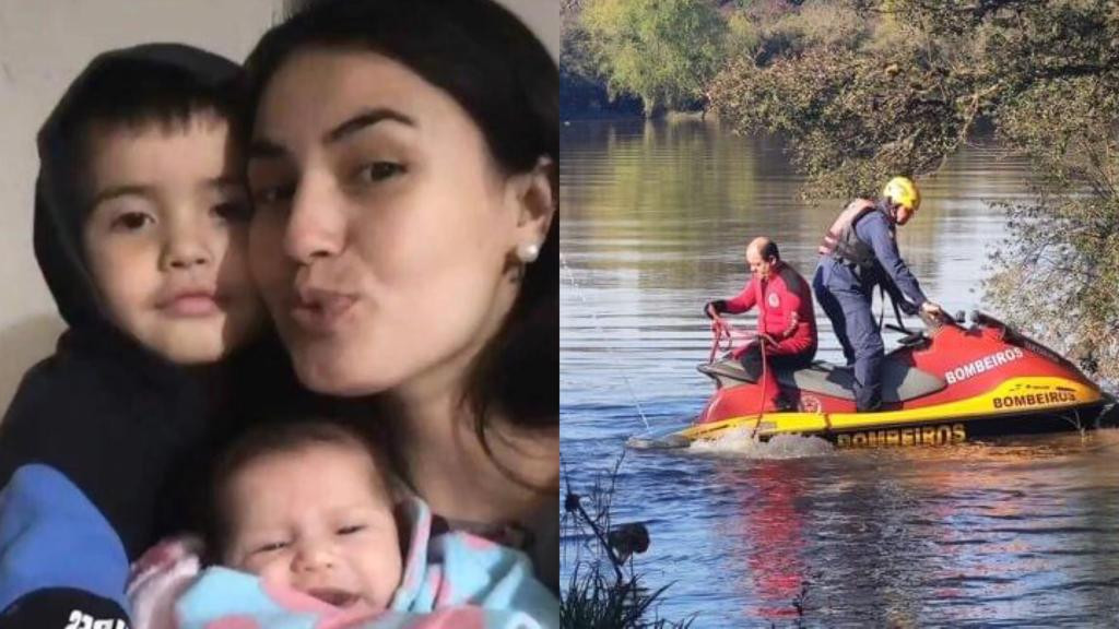 URGENTE: Mãe e filhos desaparecidos são encontrados mortos dentro de veículo em rio de SC