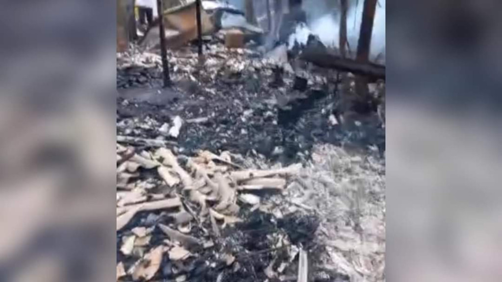 Moradores afirmam que incêndio em área de invasão em Itapema foi criminoso e tinha como intuito expulsá-los