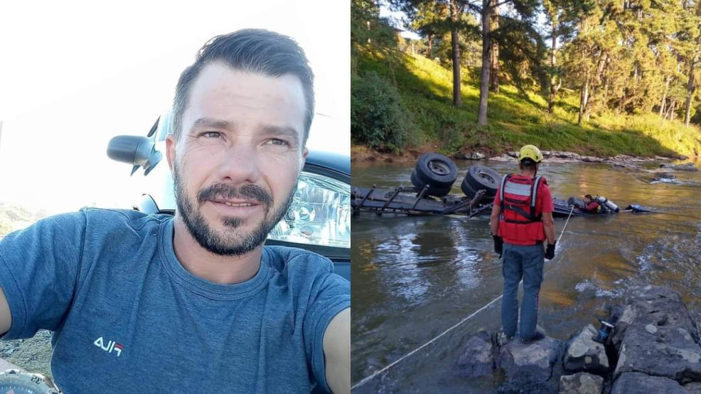Após três dias de buscas, corpo de caminhoneiro que caiu em rio é encontrado