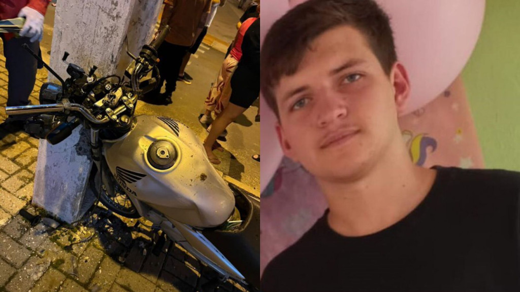 Jovem motociclista perde a vida após colidir em poste ao desviar de carro em SC