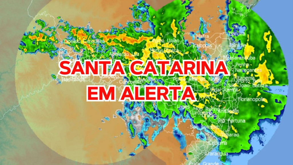 URGENTE: Defesa Civil divulga alerta preocupante para Santa Catarina