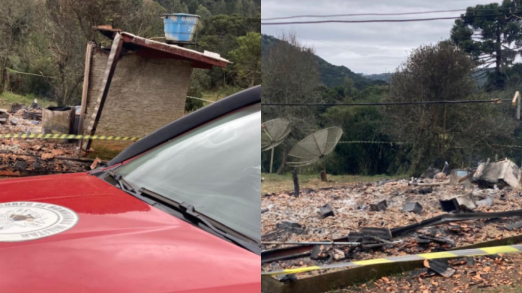 Dois corpos são encontrados carbonizados após incêndio em residência