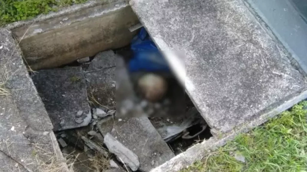 Homem vai visitar pai no cemitério e encontra crânio exposto
