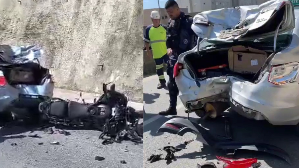 Motociclista sofre gravíssimo acidente a caminho da igreja em Itapema e sobrevive: “livramento”