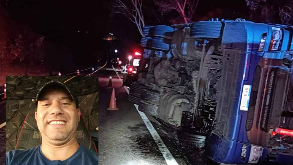 Caminhoneiro de SC é lançado para fora de veículo durante gravíssimo acidente em Goiás