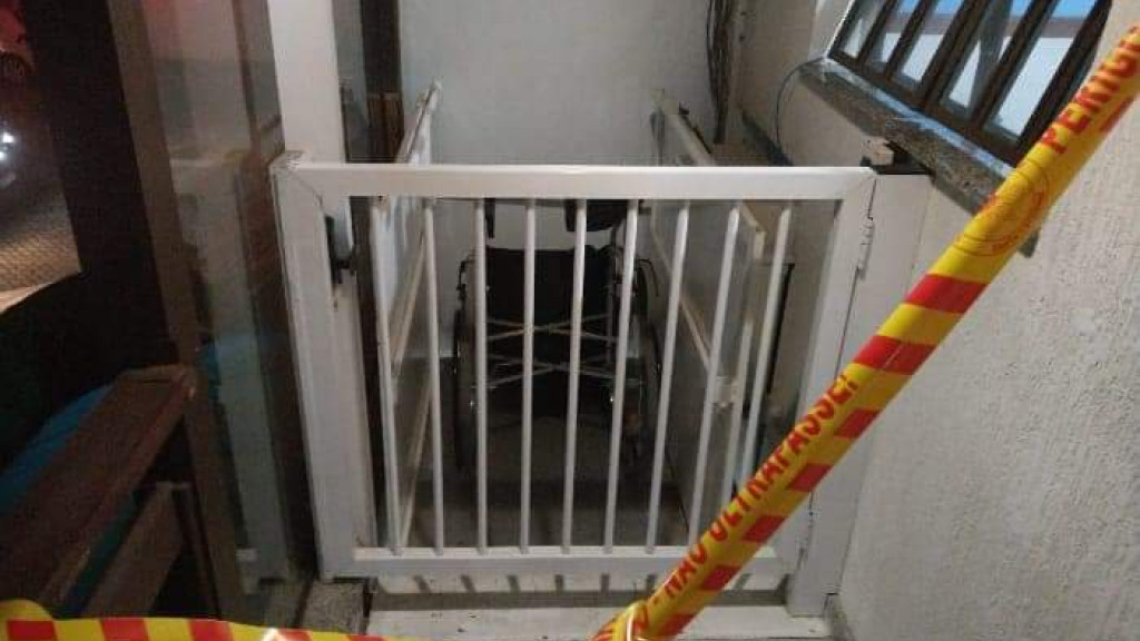 Idoso morre em acidente com elevador em casa geriátrica de Porto Belo