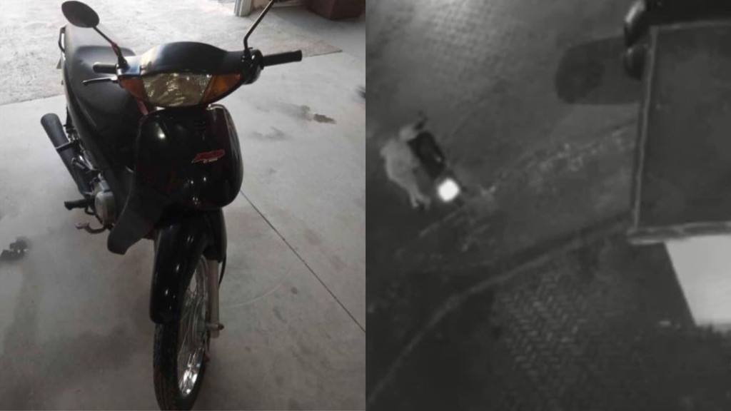 Trabalhadora tem moto furtada em frente à sua residência em São João Batista