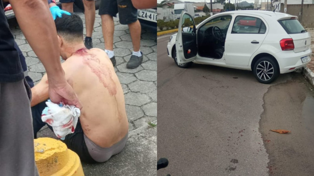 AGORA: Homem é baleado em Tijucas e caso mobiliza Polícia Militar