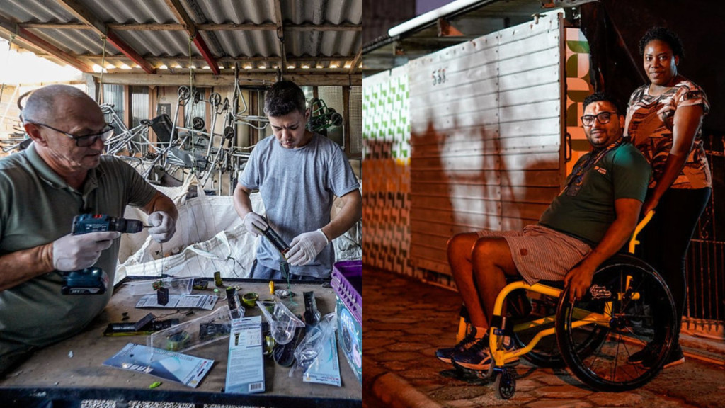 Pai e filho de Tijucas transformam lixo em 397 cadeiras de rodas