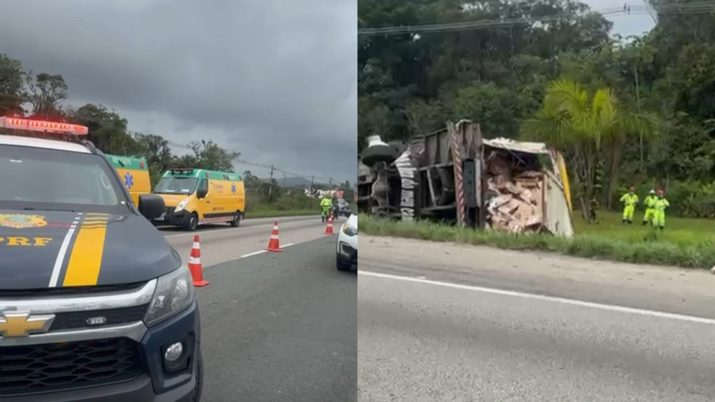 Caminhoneiro morre em gravíssimo acidente na BR-101