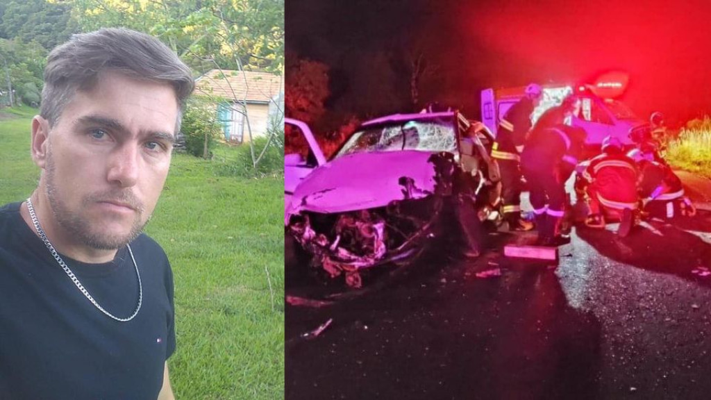 Motorista morre após colisão entre carro e caminhão em Santa Catarina