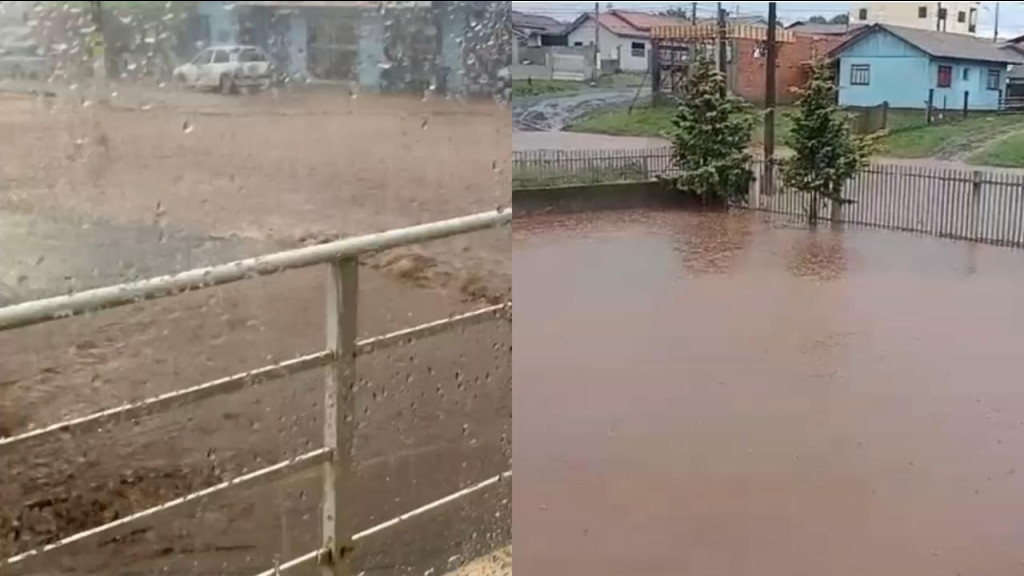 VÍDEO: Enxurrada Com Granizo Atinge Oeste De Santa Catarina | Jornal Razão