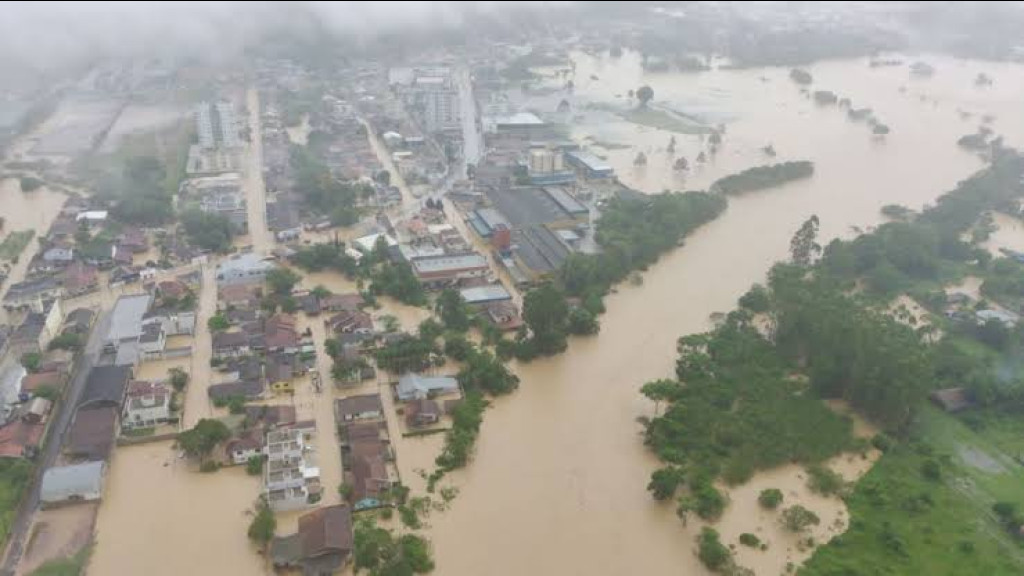 Santa Catarina é o segundo estado com mais áreas de risco de desastres naturais no Brasil