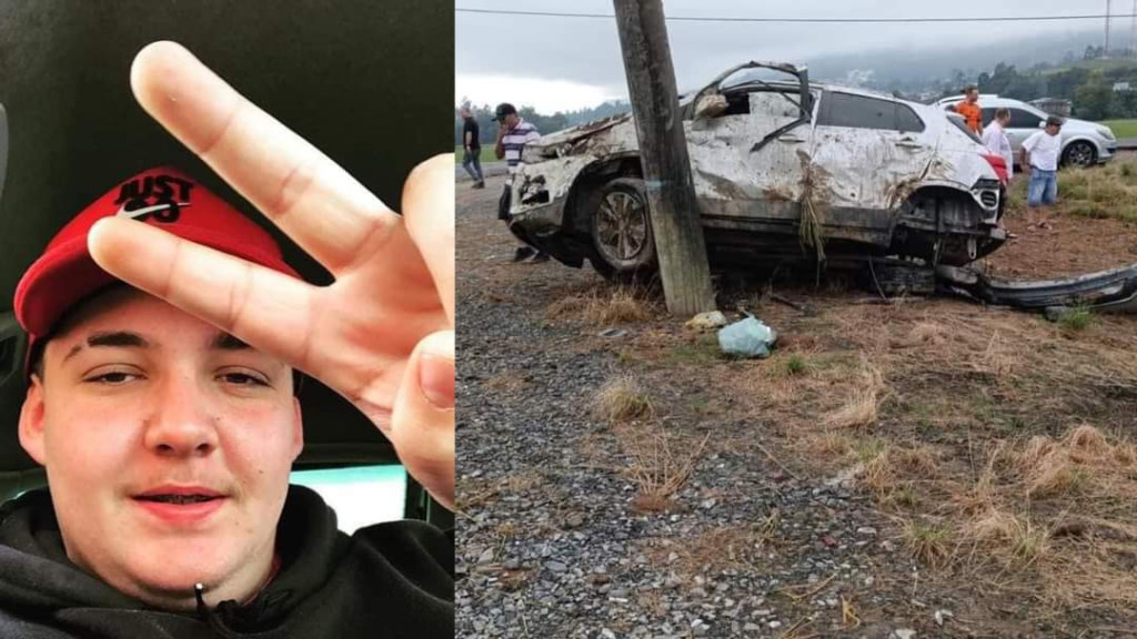 Jovem de 19 anos morre após colisão de carro com poste