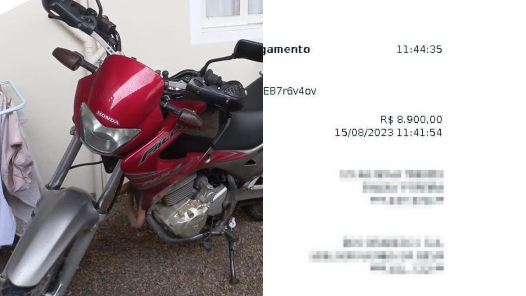 Casal de Canelinha perde R$ 8.900 em golpe durante compra de moto