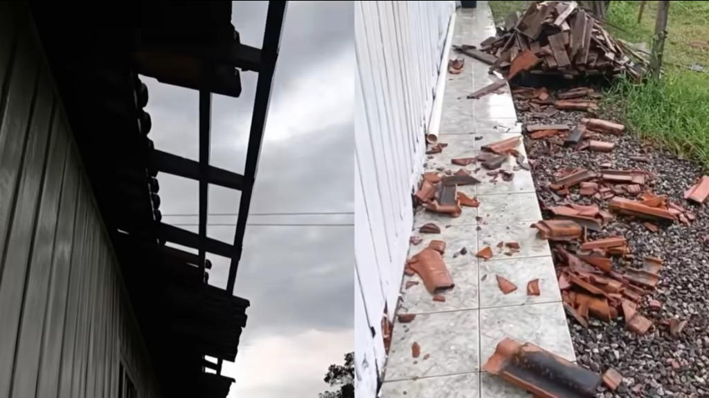 Tempestade e rajadas de vento causa estragos em São João Batista