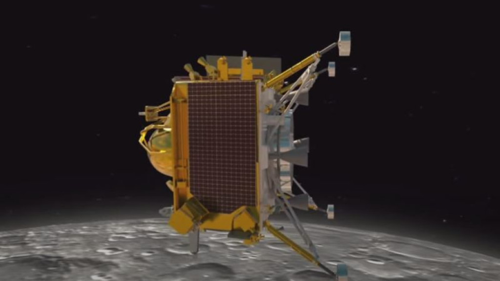 Índia se torna o quarto país a pousar uma espaçonave no polo sul da Lua