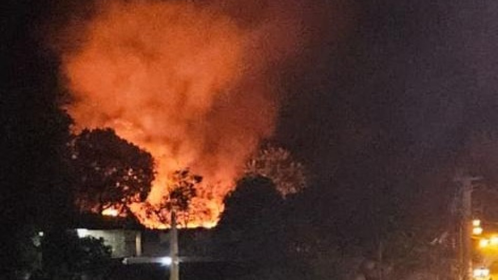 Incêndio atinge área de mata em Itapema