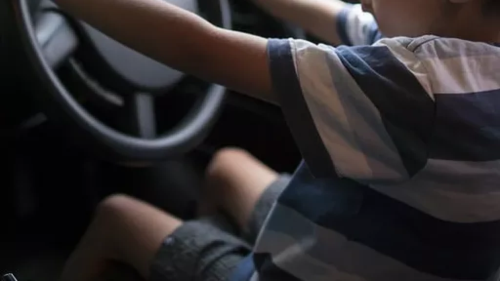 Criança de 11 anos é flagrada dirigindo caminhonete do pai em SC