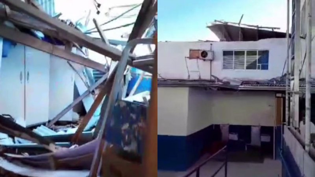 Escola atingida por ciclone recebe férias antecipadas em SC