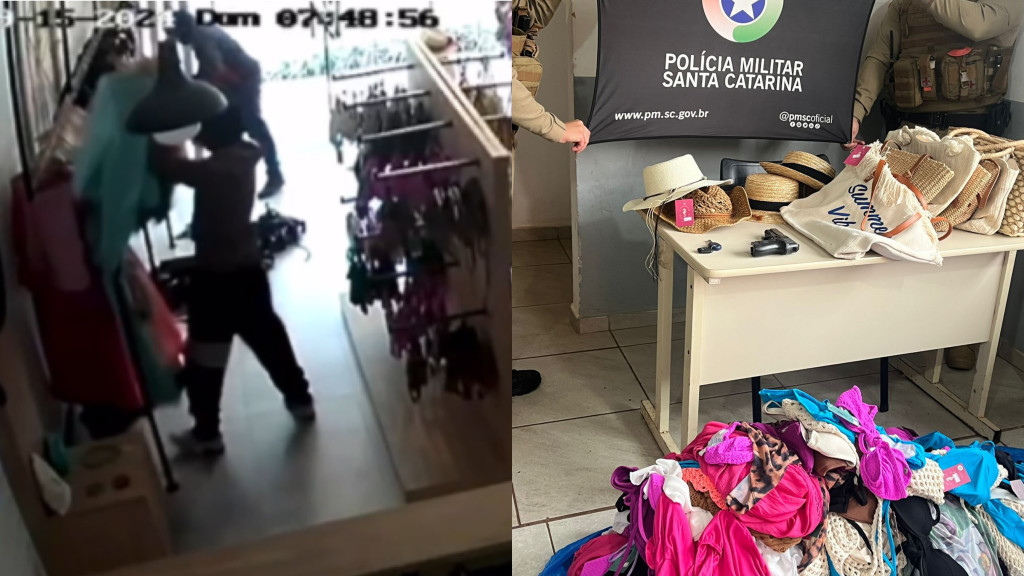 Ladrões invadem loja de roupas e furtam mais de R$30 mil em mercadorias