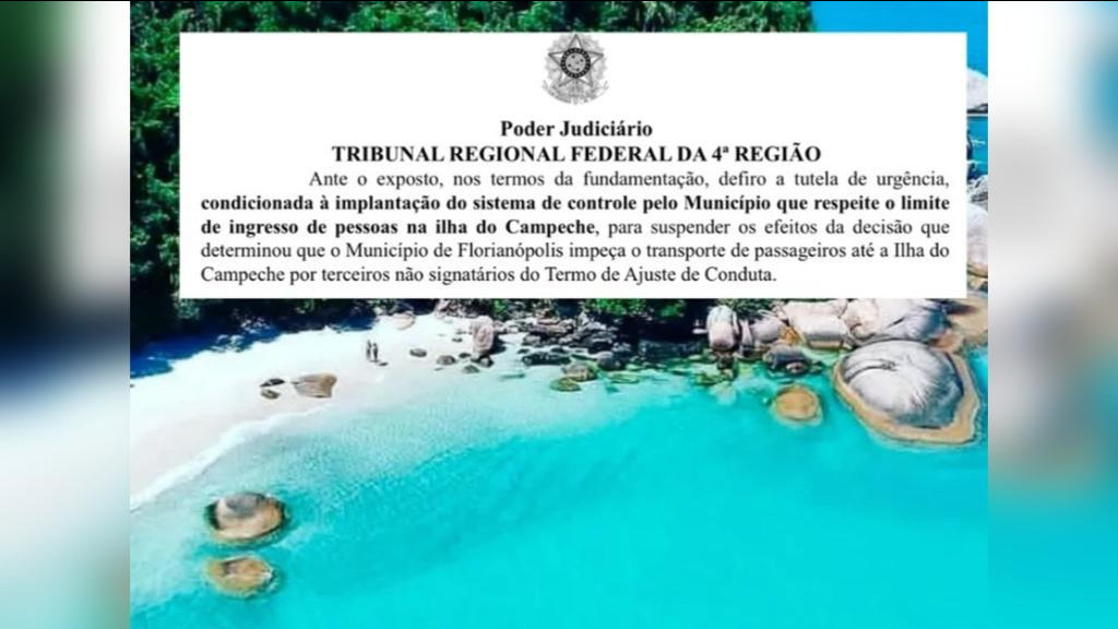 Após reportagem do JR, justiça derruba decisão que transformou praia de SC em 'ilha particular'