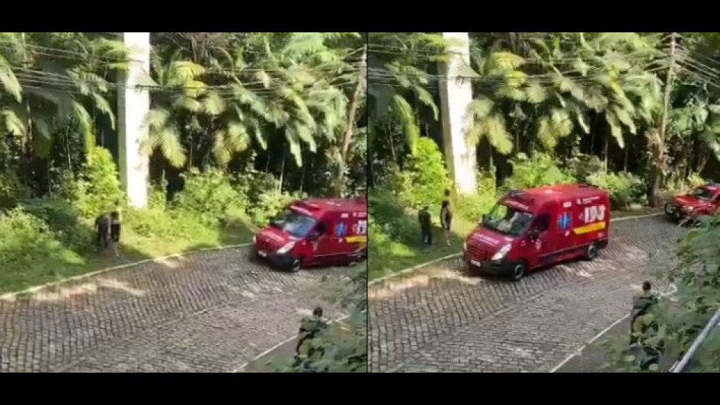 Homem perde equilíbrio enquanto tirava foto em mirante de Joinville e acaba caindo