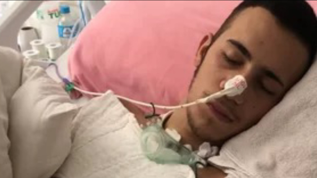 Família e amigos pedem ajuda para jovem de Tijucas em coma após grave acidente