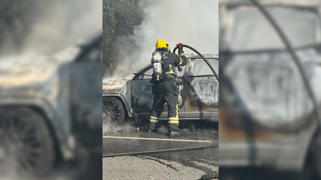 Jeep Compass se torna bola de fogo em Balneário Camboriú