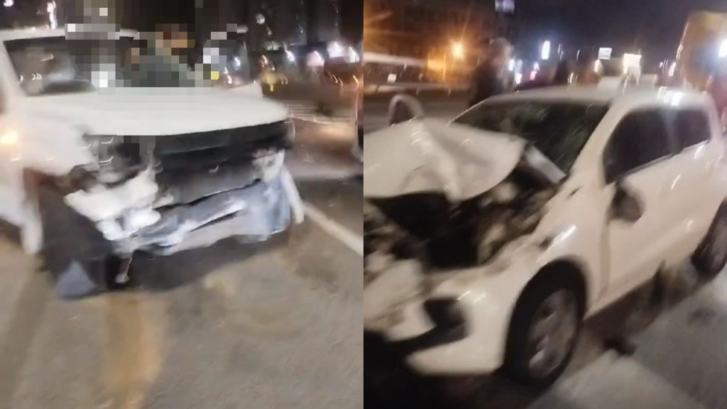 Motorista embriagado invade BR-101 e colide frontalmente com carro em Itapema