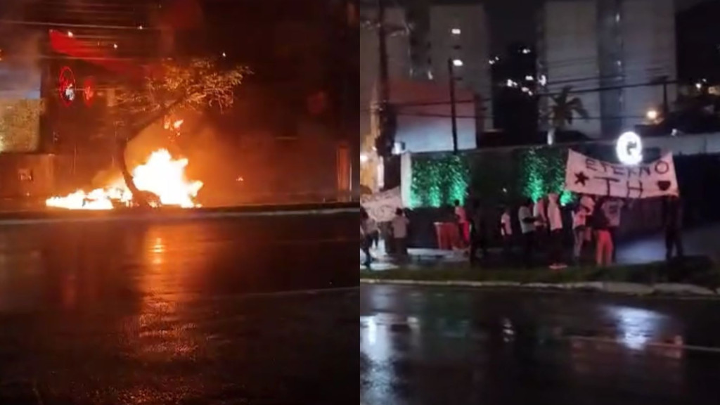 População protesta em frente à boate após morte de jovem em Florianópolis