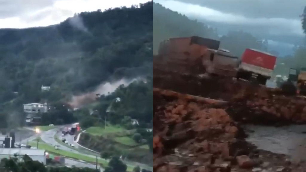VÍDEO: Pai e filho desaparecem após deslizamento de terra no RS