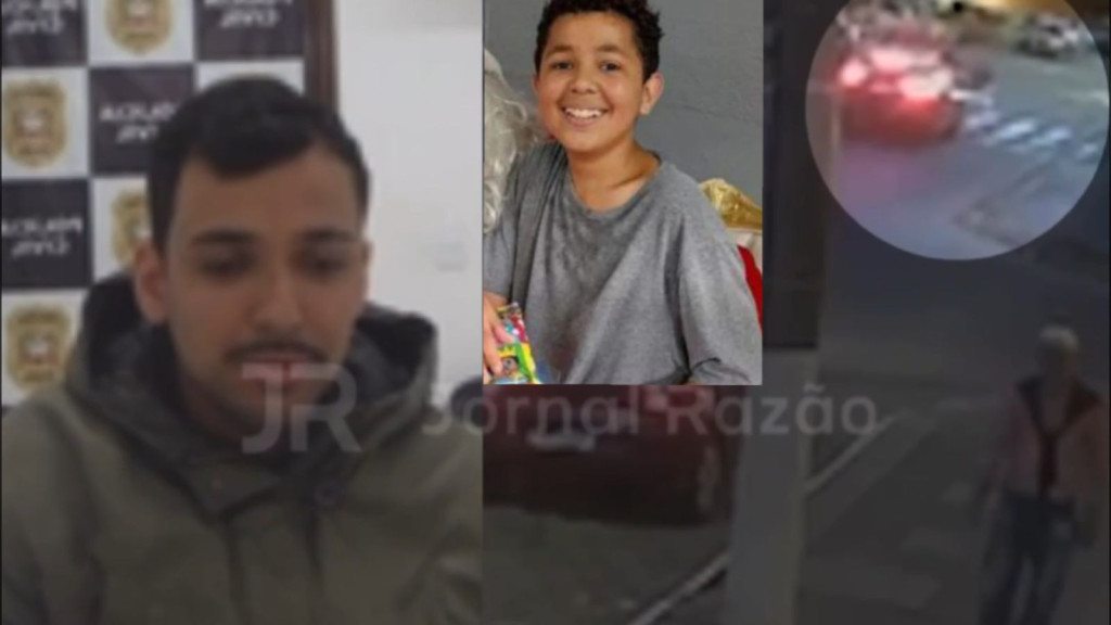 Vídeo mostra o momento em que menino de 14 anos morre atropelado em SC