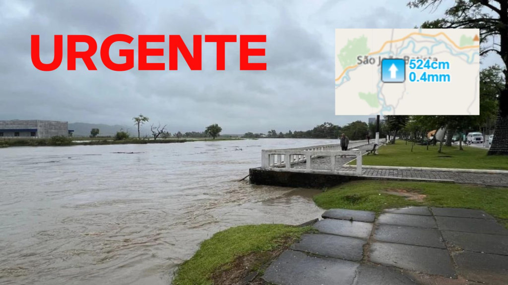 URGENTE: Alerta de enchente para Tijucas, Canelinha e São João Batista
