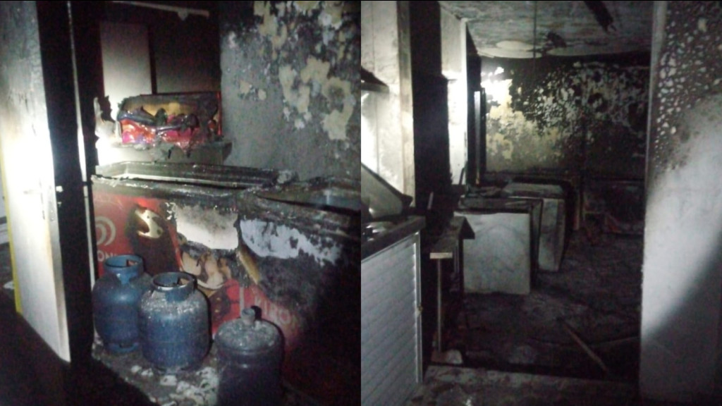 Petiscaria de Balneário Camboriú é destruída por incêndio após falha elétrica