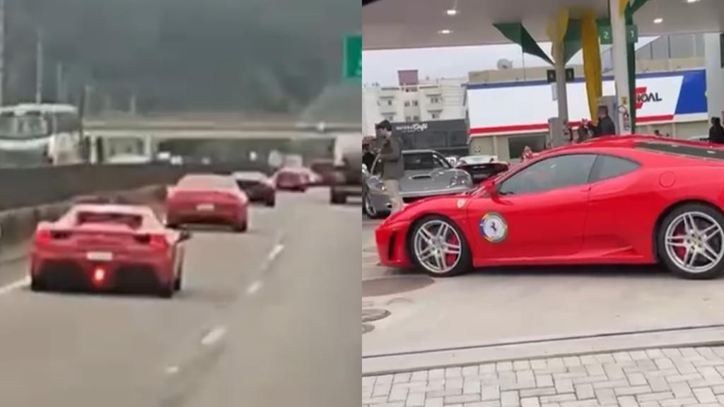 Ferraris invadem Santa Catarina e chamam a atenção de moradores
