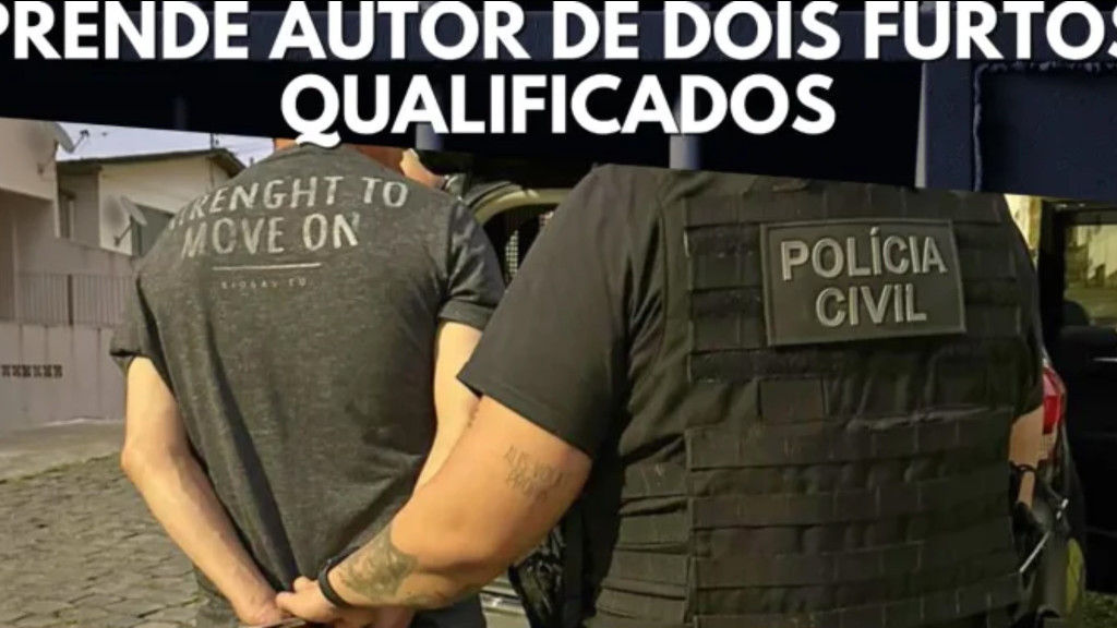 Homem viajou para São João Batista para cometer furtos, diz Polícia Civil