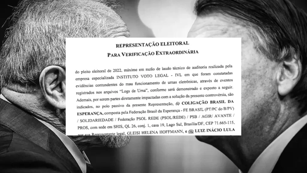 URGENTE: PL pede anulação de urnas e diz que Bolsonaro foi eleito com 51% dos votos
