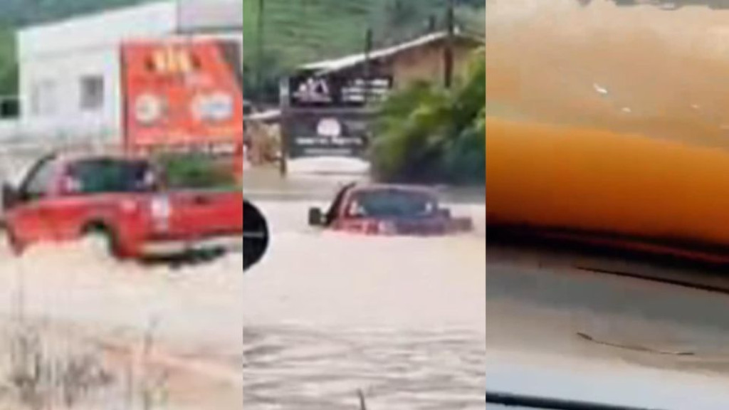 Motorista corajoso atravessa área inundada para ajudar cidade catarinense