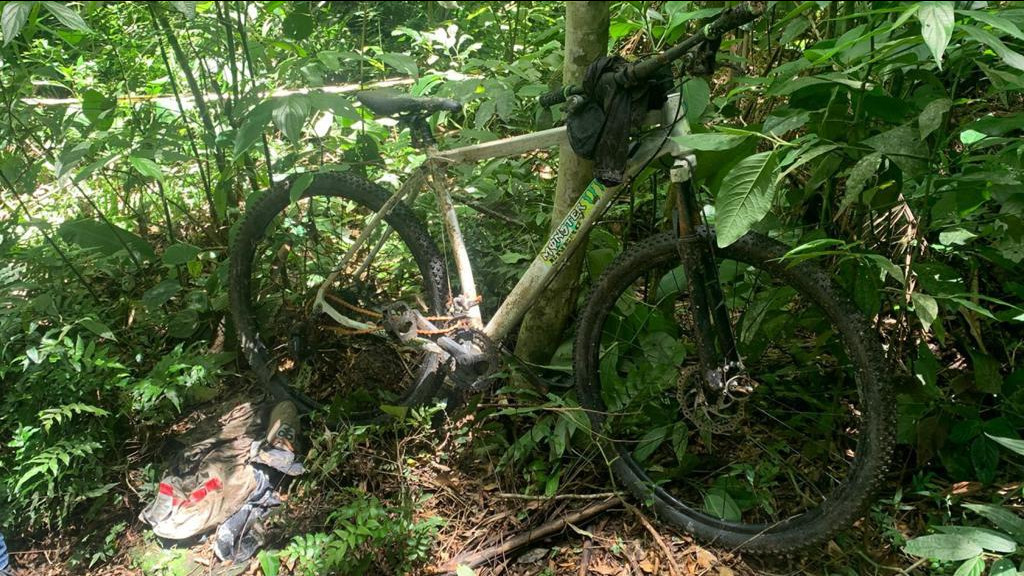 Geóloga encontra ossada humana e bicicleta em mata de Itapema