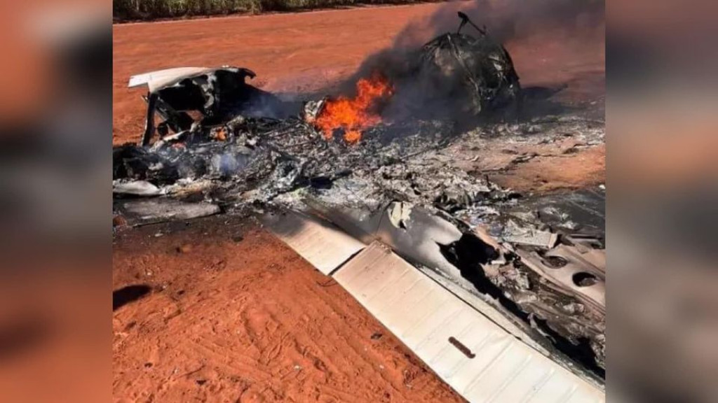 Ação da FAB em SC, PR e RS termina com avião incendiado